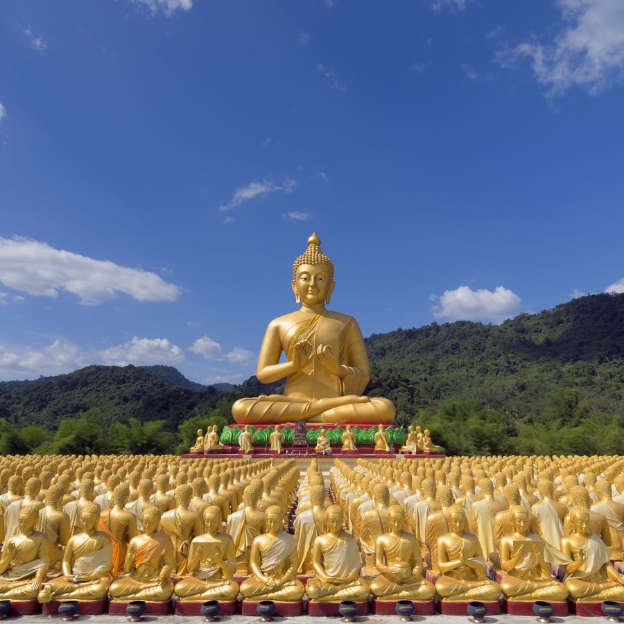 Фреска Золотой Будда