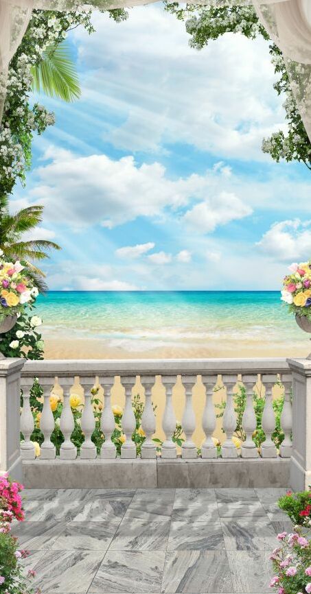 Картина на холсте Пляж в лучах солнца, арт hd0879301