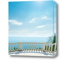 Картина Вид с балкончика на море