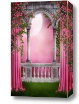 Картина Арка в розовом закате