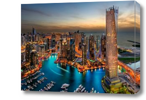 Картина Башня на искусственном острове Дубая