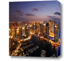 Картина Ночной Дубаи ОАЭ